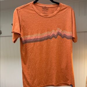 Patagonia Orange Graphic Short Sleeve Tee